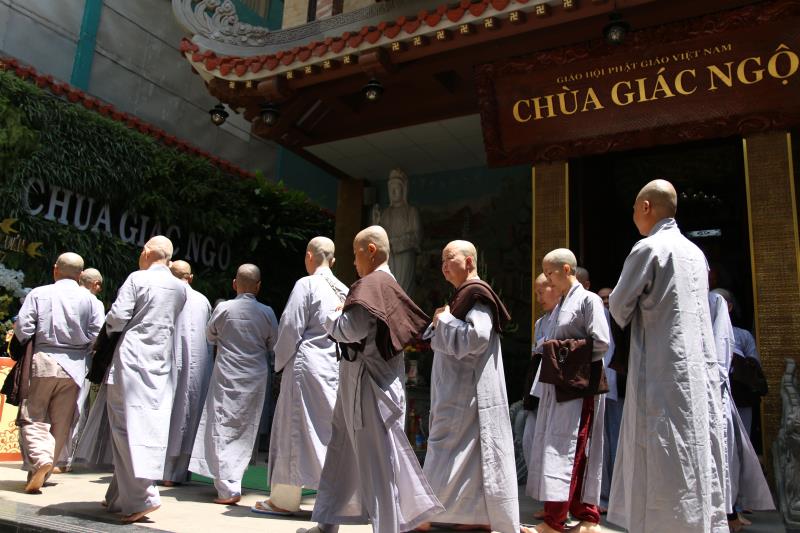 Ngày tu tập thứ hai tại khóa tu xuất gia gieo duyên chùa Giác Ngộ