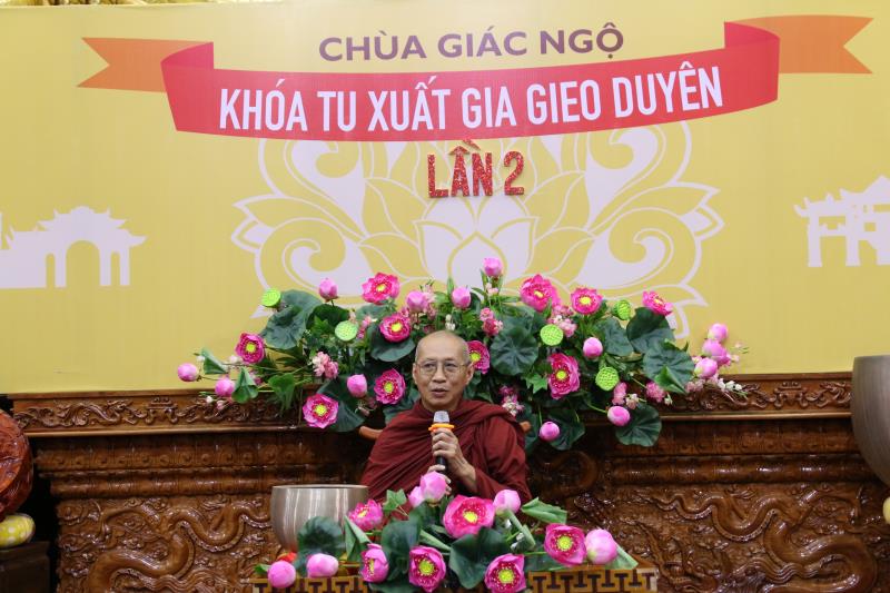 Ngày tu tập thứ hai tại khóa tu xuất gia gieo duyên chùa Giác Ngộ