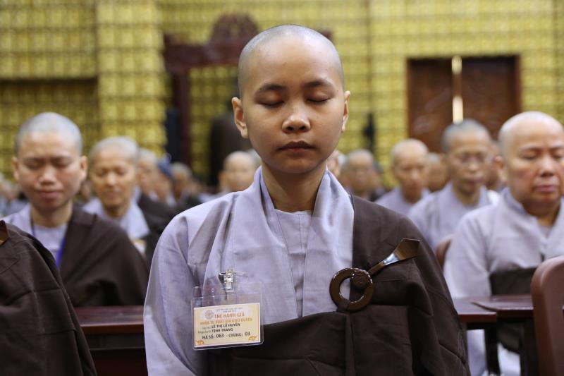 Ngày tu tập thứ hai tại khóa tu xuất gia gieo duyên chùa Giác Ngộ