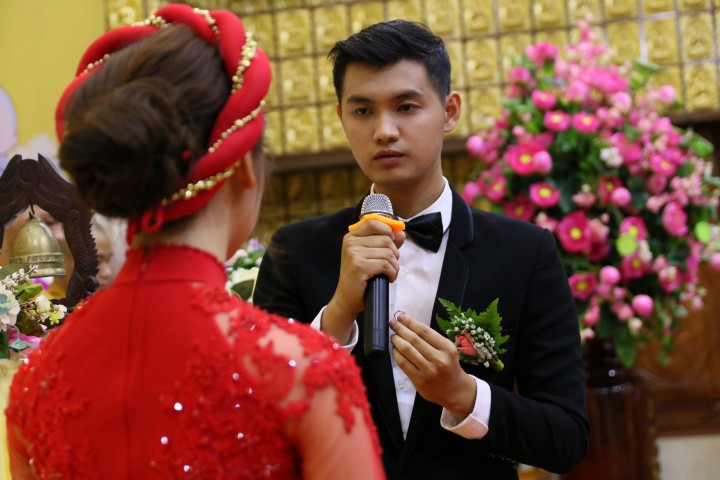 Chùa Giác Ngộ: Lễ hằng thuận của Phật tử Minh Định và Thiên Kim