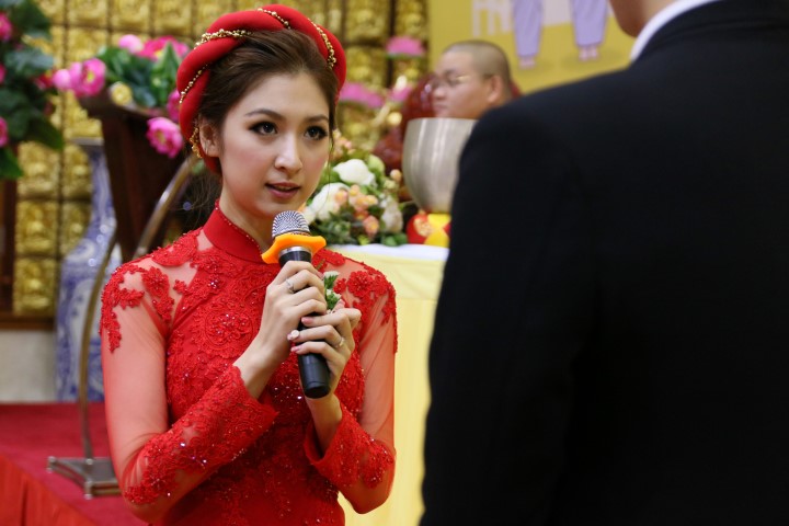 Chùa Giác Ngộ: Lễ hằng thuận của Phật tử Minh Định và Thiên Kim