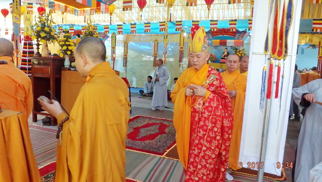 Chùa Linh Sơn Pháp Ấn: Lễ khai kinh mở đầu lễ khánh tạ lạc thành chánh điện.