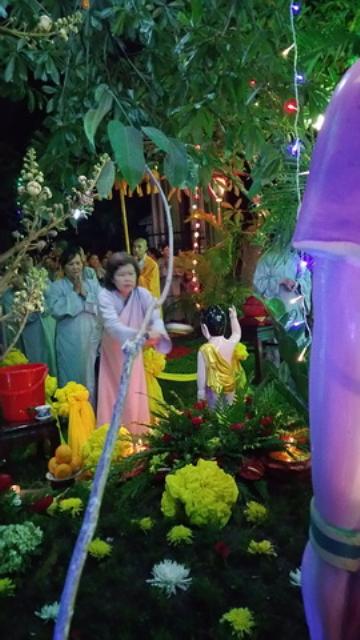 Trang nghiêm lễ tắm Phật tại Tổ đình Thiên Bửu