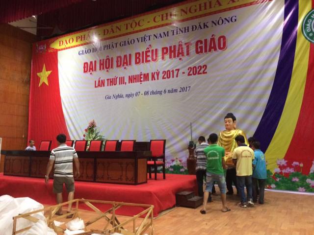 Chùm ảnh công tác chuẩn bị cho Đại hội Phật giáo tỉnh Đắk Nông lần III (2017-2022)