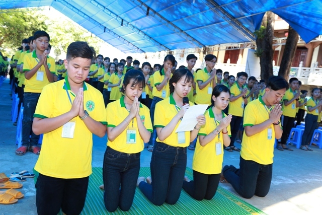 Khai mạc khóa tu mùa hè Chùa Pháp Hoa, Đắk Nông