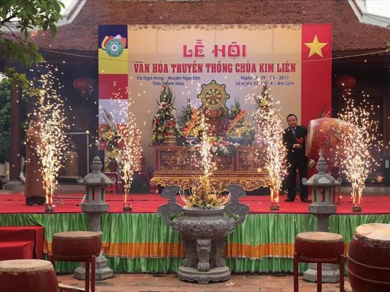 Khai mạc lễ hội truyền thống năm 2017 chùa Kim Liên - Nga Sơn