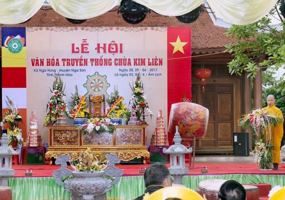 Khai mạc lễ hội truyền thống năm 2017 chùa Kim Liên - Nga Sơn
