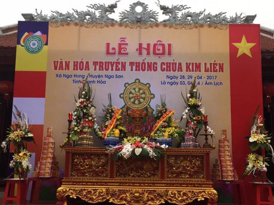 Khai mạc lễ hội truyền thống năm 2017 chùa Kim Liên - Nga Sơn