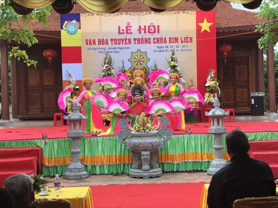 Khai mạc lễ hội truyền thống năm 2017 chùa Kim Liên - Nga Sơn