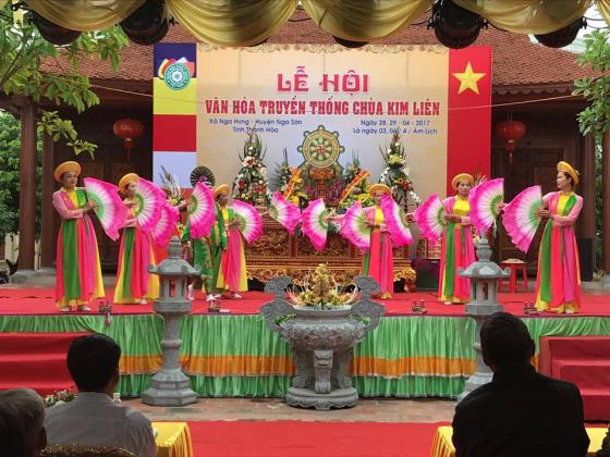 Khai mạc lễ hội truyền thống năm 2017 chùa Kim Liên - Nga Sơn