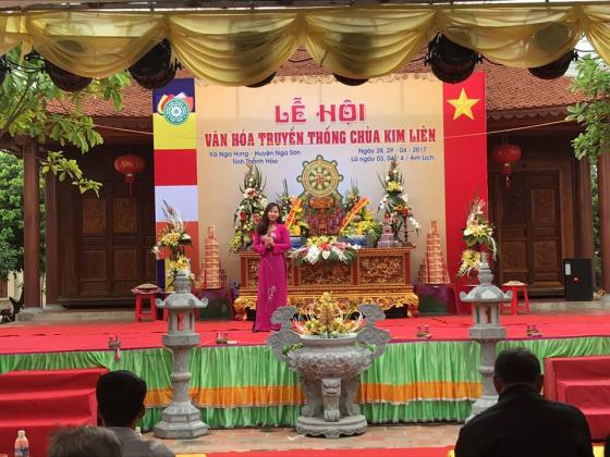Khai mạc lễ hội truyền thống năm 2017 chùa Kim Liên - Nga Sơn