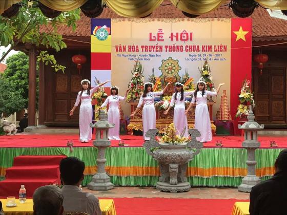 Khai mạc lễ hội truyền thống năm 2017 chùa Kim Liên - Nga Sơn