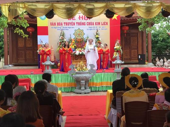 Khai mạc lễ hội truyền thống năm 2017 chùa Kim Liên - Nga Sơn