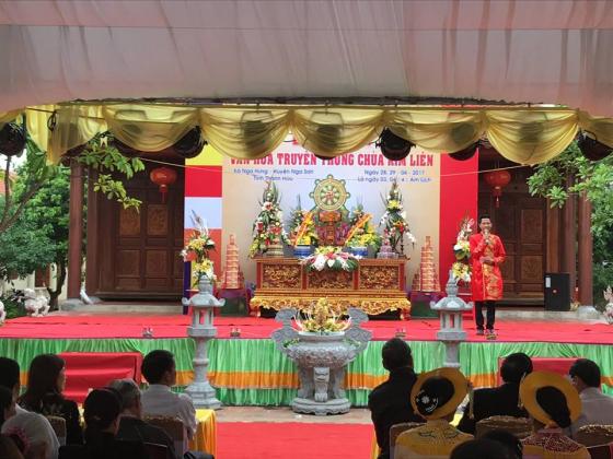 Khai mạc lễ hội truyền thống năm 2017 chùa Kim Liên - Nga Sơn