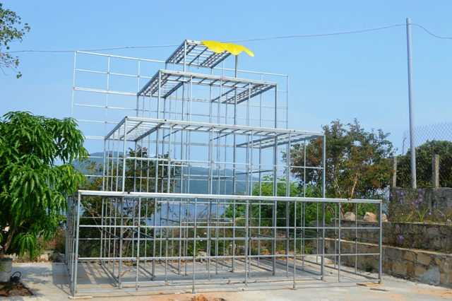 Thăm Chùa Đại Hải trên đảo Bãi Giếng (Khải Lương- Vạn Thạnh) mùa Phật đản 2017