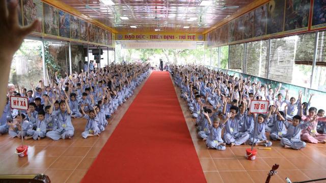 Hưng Yên: Khoá tu tuổi trẻ chùa Hoàng Xá