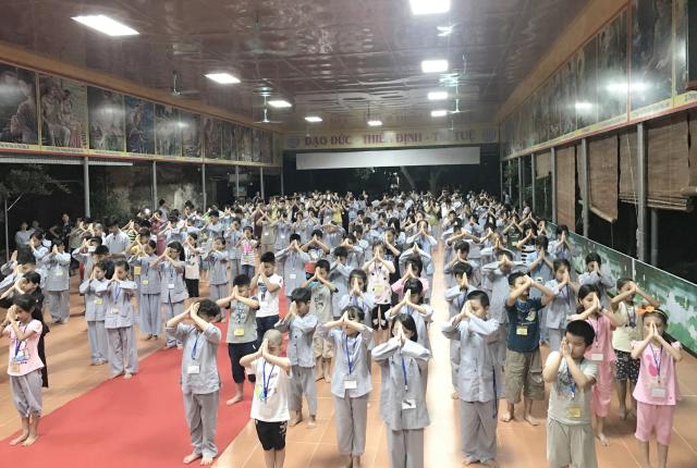 Hưng Yên: Khoá tu tuổi trẻ chùa Hoàng Xá