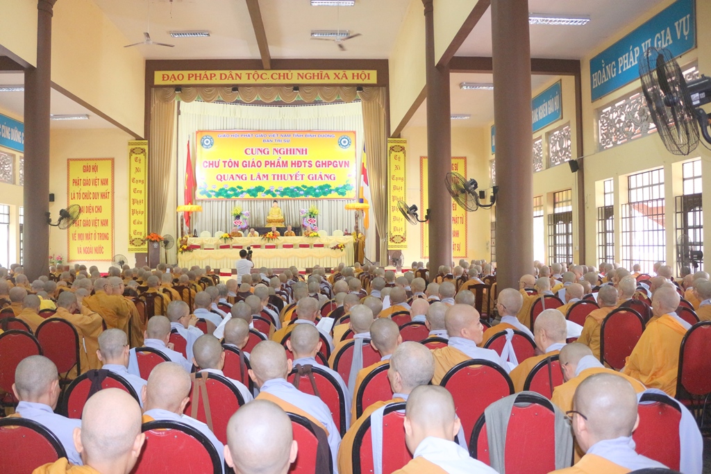 Bình Dương: Thời Pháp Thoại của HT. Thích Thiện Nhơn, Chủ Tịch HĐTS TW GHPGVN