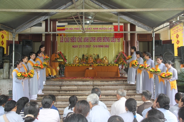 Gia Lai: Ban Trị sự Phật giáo huyện Chư Păh tổ chức lễ kỳ siêu anh linh các anh hùng Liệt sĩ nhân ngày 27/07.