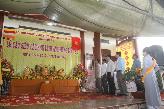 Gia Lai: Ban Trị sự Phật giáo huyện Chư Păh tổ chức lễ kỳ siêu anh linh các anh hùng Liệt sĩ nhân ngày 27/07.