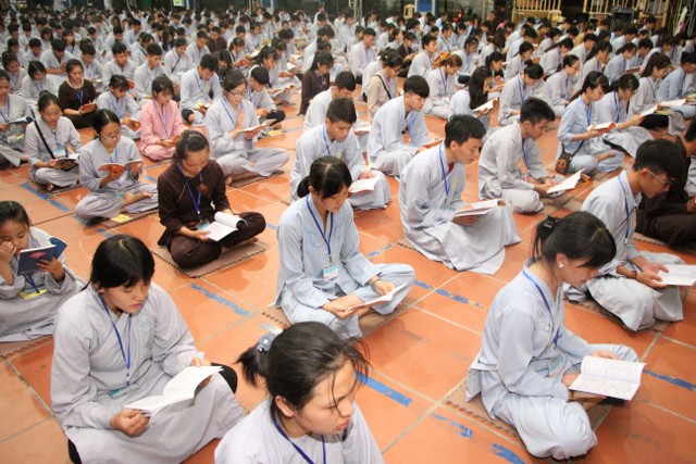 Thái Bình: Gần 700 thiện sinh dự khóa tu mùa hè chùa Từ Xuyên