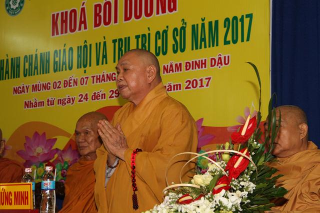 Đồng Tháp: Khai mạc khoá hành chánh trụ trì năm 2017