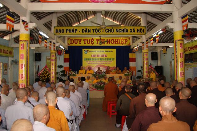Đồng Tháp: Khai mạc khoá hành chánh trụ trì năm 2017