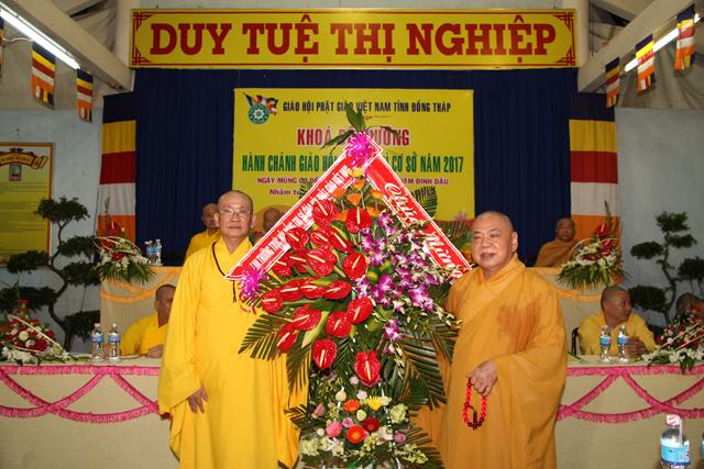 Đồng Tháp: Khai mạc khoá hành chánh trụ trì năm 2017