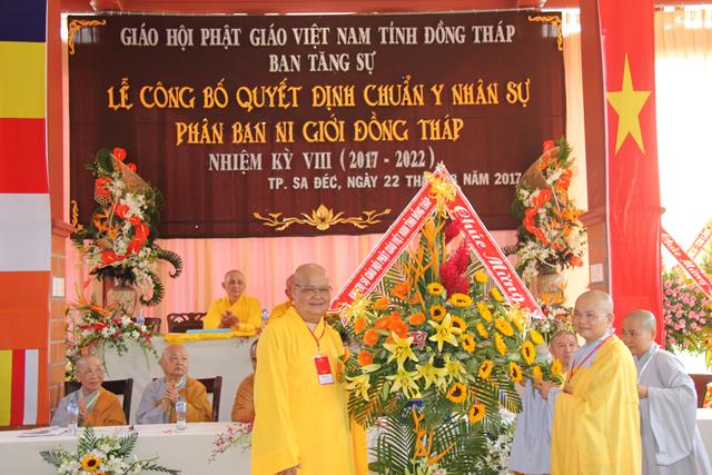 Lễ ra mắt phân ban ni giới Phật giáo tỉnh Đồng Tháp NK. 2017- 2022