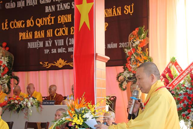 Lễ ra mắt phân ban ni giới Phật giáo tỉnh Đồng Tháp NK. 2017- 2022