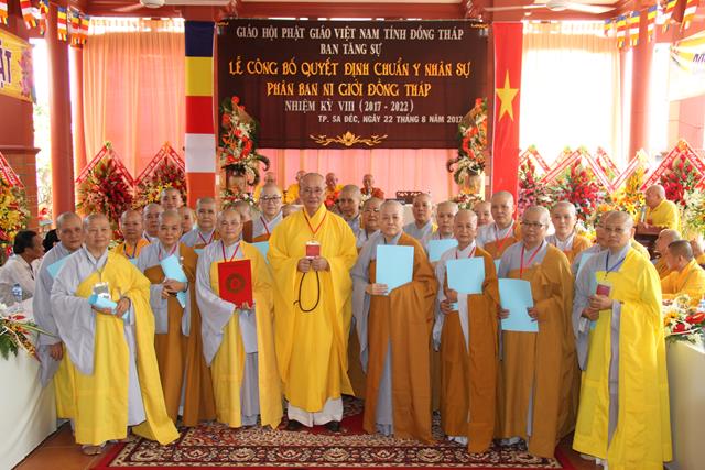 Lễ ra mắt phân ban ni giới Phật giáo tỉnh Đồng Tháp NK. 2017- 2022