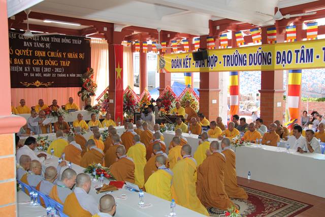 Lễ ra mắt phân ban ni giới Phật giáo tỉnh Đồng Tháp NK. 2017- 2022