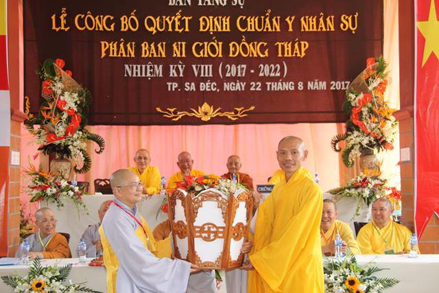 Lễ ra mắt phân ban ni giới Phật giáo tỉnh Đồng Tháp NK. 2017- 2022