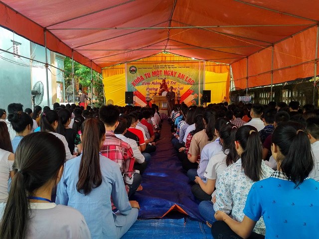 Thái Bình: Gần 300 thiện sinh về chùa tu học