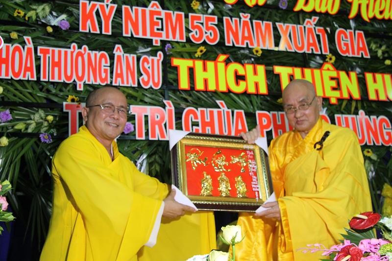 Đồng Tháp: Lễ khánh tuế và kỷ niệm 55 năm xuất gia HT. Thích Thiện Huệ
