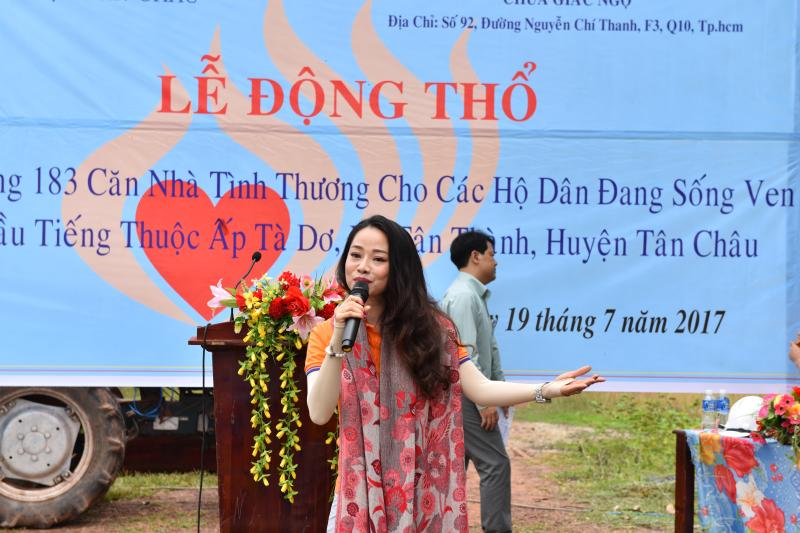 Lễ động thổ xây dựng 183 căn nhà cho 1000 kiều bào hồi cư từ Campuchia tại hồ Dầu Tiếng Tây Ninh