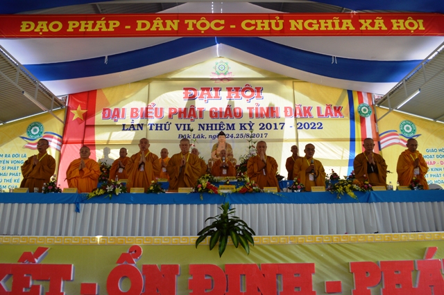 Đăk Lăk trọng thể khai mạc Đại hội Đại biểu Phật giáo tỉnh nhiệm kỳ 2017-2022