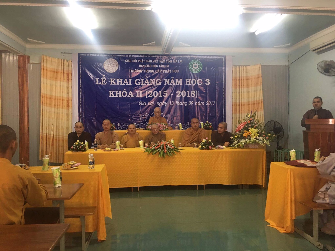 Gia Lai: Trường Trung Cấp Phật Học khai giảng năm học thứ 3 Khoá II ( 2015-2018)