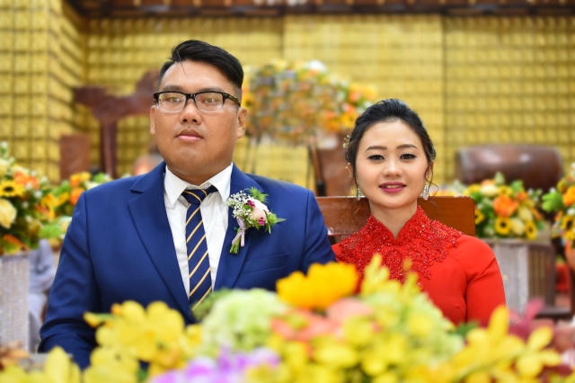 Chùa Giác Ngộ: Ấm áp lễ hằng thuận của Nguyễn Khánh Duy và Vũ Thị Ngọc