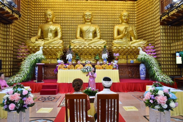 Chùa Giác Ngộ: Trang nghiêm lễ hằng thuận của Công Vạn và Lâm Như