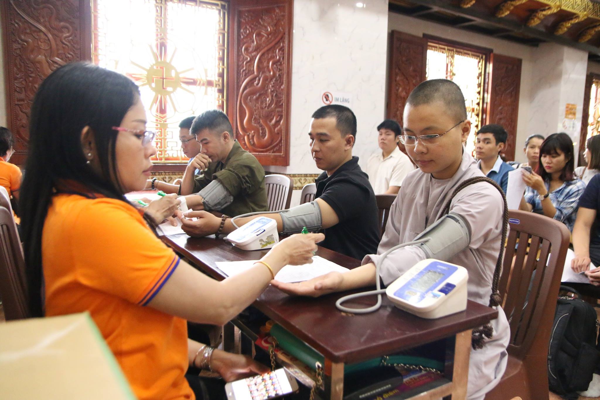 440 người tham gia hiến máu tại chùa Giác Ngộ, ngày 16/12/2017
