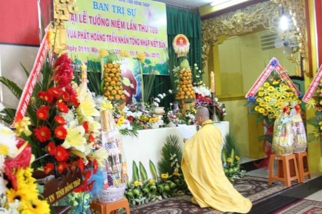 PG Đồng Tháp: Lễ Tưởng niệm Đức Vua - Phật Hoàng Trần Nhân Tông nhập Niết Bàn