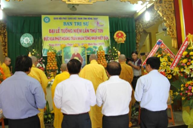 PG Đồng Tháp: Lễ Tưởng niệm Đức Vua - Phật Hoàng Trần Nhân Tông nhập Niết Bàn