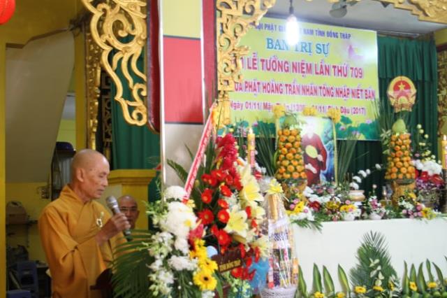 PG Đồng Tháp: Lễ Tưởng niệm Đức Vua - Phật Hoàng Trần Nhân Tông nhập Niết Bàn