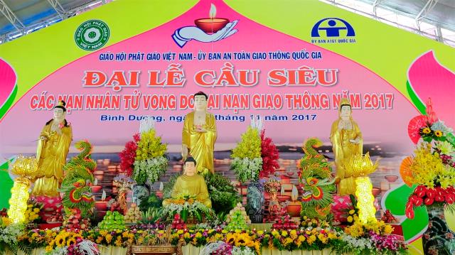 Bình Dương: Đại lễ cầu siêu các nạn nhân tử vong do TNGT