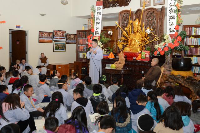Chùa Đức Viên, San Jose, Hoa Kỳ, Khoá Tu Thiếu  Nhi Mùa Đông Năm 2017