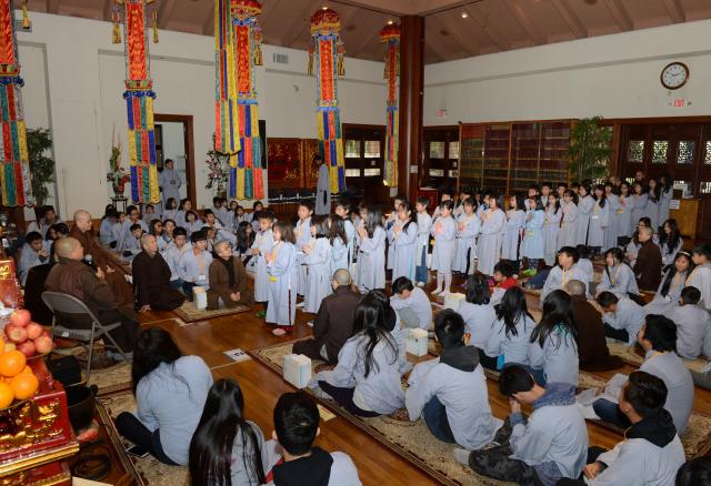 Chùa Đức Viên, San Jose, Hoa Kỳ, Khoá Tu Thiếu  Nhi Mùa Đông Năm 2017