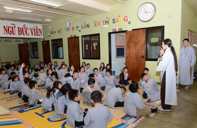 Chùa Đức Viên, San Jose, Hoa Kỳ, Khoá Tu Thiếu  Nhi Mùa Đông Năm 2017