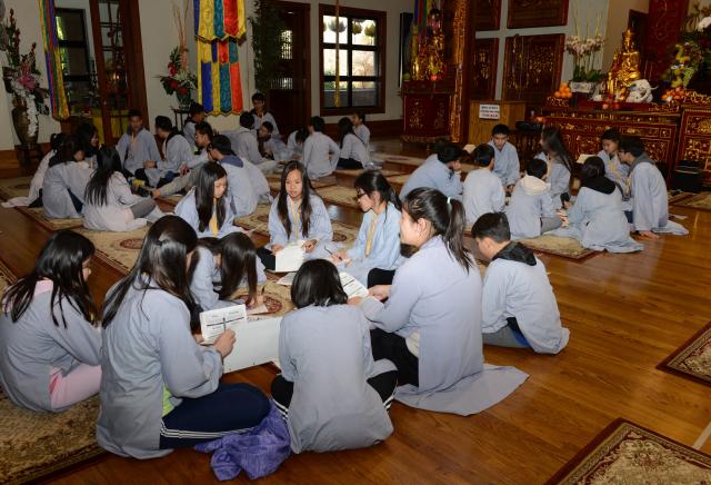 Chùa Đức Viên, San Jose, Hoa Kỳ, Khoá Tu Thiếu  Nhi Mùa Đông Năm 2017