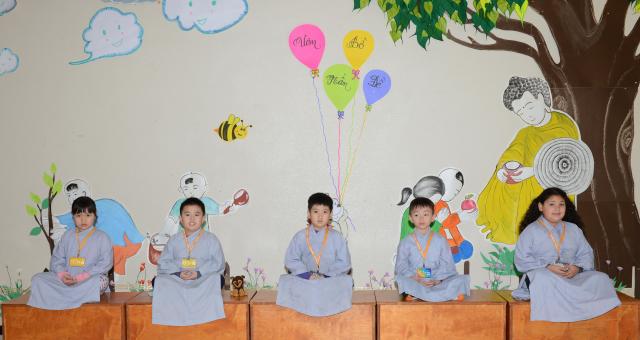 Chùa Đức Viên, San Jose, Hoa Kỳ, Khoá Tu Thiếu  Nhi Mùa Đông Năm 2017